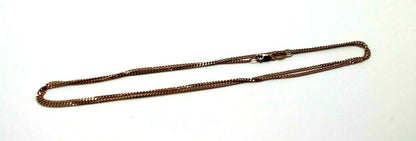 Genuine 9ct Rose Gold Kerb Curb Chain Necklace 50cm 2.73grams