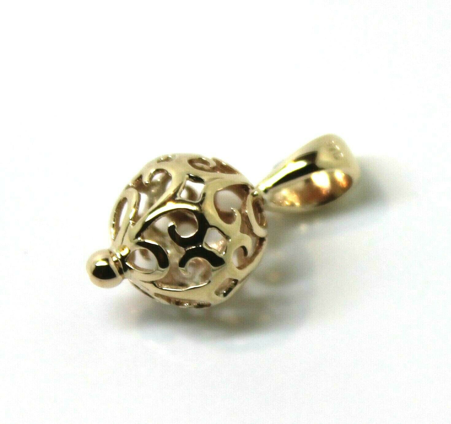 Kaedesigns New Genuine 9ct 9K Yellow, Rose & White Gold 10mm Filigree Ball Pendant