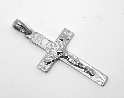 Genuine 9ct 9k Rose Or Yellow Or White Gold Crucifix Cross Pendant