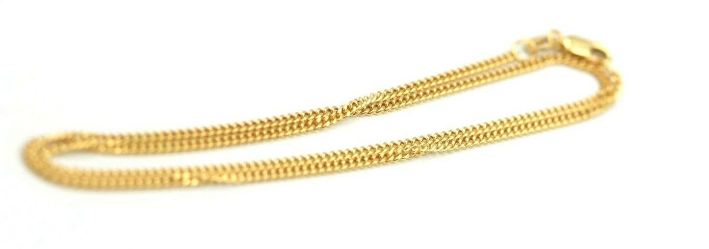 Genuine 9ct Yellow or Rose Gold Curb Kerb Necklace / Chain 4.4grams 50cm