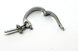Sterling Silver Plain Enhancer Bail Clasp size with pearl cup 13mm