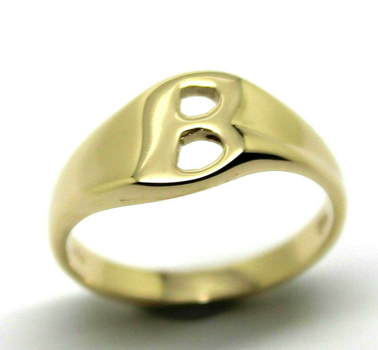 Kaedesigns, Genuine, 9ct 9k Solid Yellow Or Rose Or White Gold 375 Large Initial Ring B