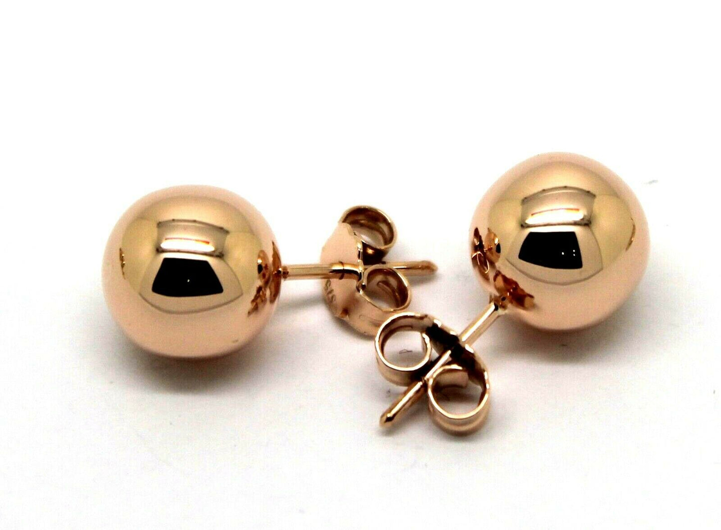 Kaedesigns Genuine New 9ct 9K Yellow, Rose or White Gold 10mm Stud Ball Earrings