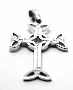 Genuine Small Sterling Silver 925 Celtic Cross Pendant or Charm