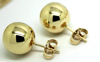 Kaedesigns Genuine New 9ct 9K Yellow, Rose or White Gold 10mm Stud Ball Earrings