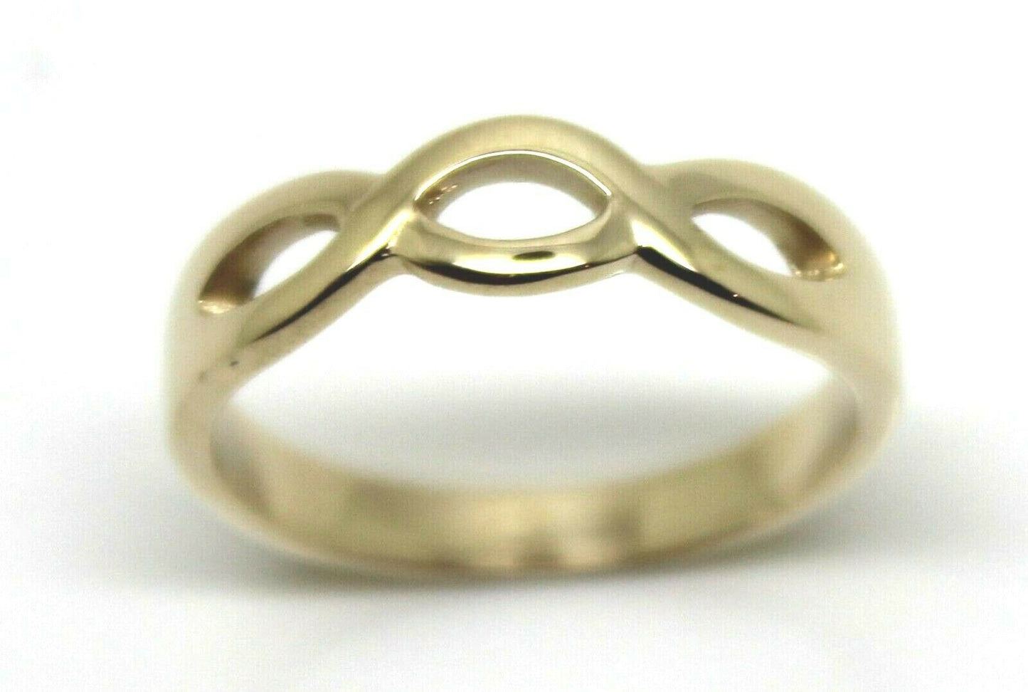 Genuine 9ct Yellow or Rose or White Gold or Sterling Silver Infinity Love Ring