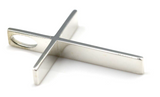 Kaedesigns New Genuine Large Sterling Silver Stick Cross Pendant