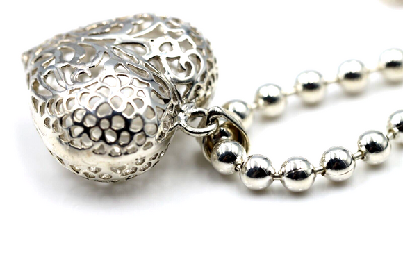 Vintage Sterling Silver Ball Bead Necklace 20-inch Necklace Fine Silver  Chain 104 Grams 28 16 Mm Beads Chunky Heavy Beads - Etsy | Silver bead  necklace, Necklace, 20 inch necklace