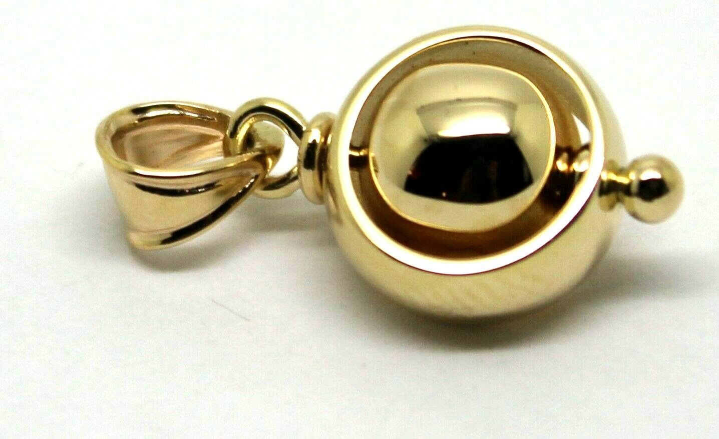 Kaedesigns New 9ct 9K Yellow, Rose or White  Gold Euro Belcher 8mm Ball Drop Pendant