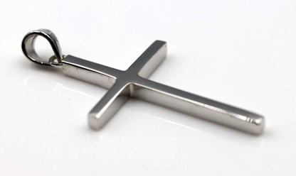 Kaedesigns New Genuine Stick Sterling Silver 925 Cross Pendant