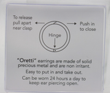Sterling Silver Sleepers 925 Plain Hinged Earrings 13mm, 16mm or 18mm