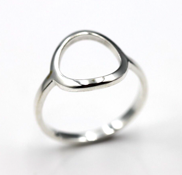 Kaedesigns New Genuine Solid Sterling Silver Open Circle Ring in your size