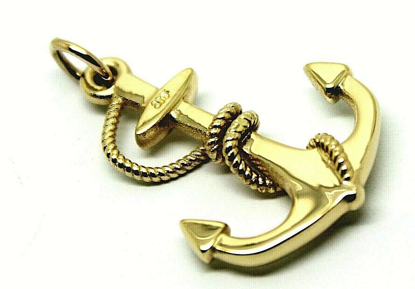 Genuine, Kaedesigns 9ct 9kt Yellow, Rose or White Gold Large Solid Anchor Boat Pendant / Charm