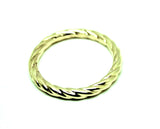 Genuine New 9ct Yellow, Rose or White gold gold dress rope stacker wedding band ring