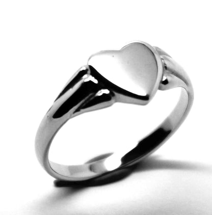 Kaedesigns, New Genuine New Solid 9ct Yellow, Rose or White Gold Heart Signet Ring Size S