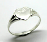 Size T Kaedesigns, New Genuine Large Sterling Silver Heart Signet Ring 265