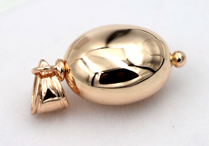 Kaedesigns New Genuine New 9ct 9kt Yellow, Rose or White Gold Oval Bubble Ball Pendant