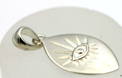 Genuine Sterling Silver 925 Greek  Eye Charm / Pendant