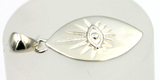 Genuine Sterling Silver 925 Greek  Eye Charm / Pendant - Free post