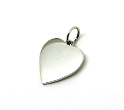 Sterling Silver Small Heart Shield Pendant Or Charm