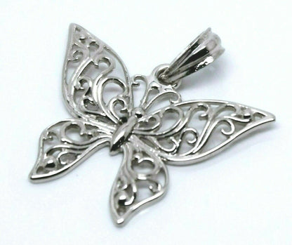 Kaedesigns New Sterling Silver 925 Filigree Butterfly Pendant