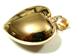 Kaedesigns Genuine 9ct 9kt Extra Heavy Large Puffy Bubble Yellow, Rose or White Gold Heart Pendant