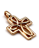 Kaedesigns, Genuine New 9ct 9k Yellow, Rose or White Gold 375 Celtic Cross Pendant