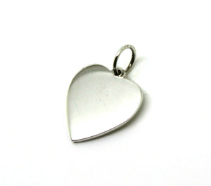 Sterling Silver 925 Small Heart Shield Pendant Or Charm