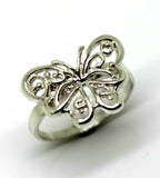 Size P Kaedesigns, Genuine Sterling Silver 925 Solid Butterfly Ring