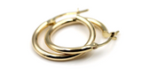 Genuine 9ct Yellow Gold 18mm Wide Hollow Hoop Round Earrings