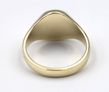 Size V Genuine 375 9kt 9ct Yellow, Rose or White Gold Full Solid Heavy Signet Ring + Engraving