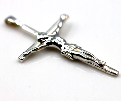 Genuine 9ct Yellow or Rose or White Gold or Sterling Silver Crucifix Cross pendant