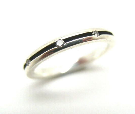 Solid New Sterling Silver 925  Stone Dress Ring