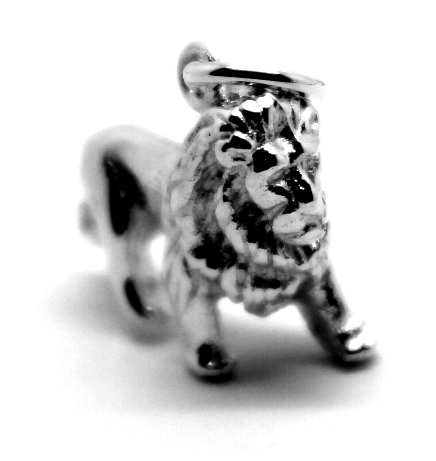 Kaedesigns, Heavy 3D 9ct Yellow Or Rose Or White Gold Lion Charm Or Pendant