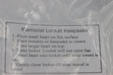 Sterling Silver 20mm Plain Memorial Heart Brushed/Polished Locket *Free post