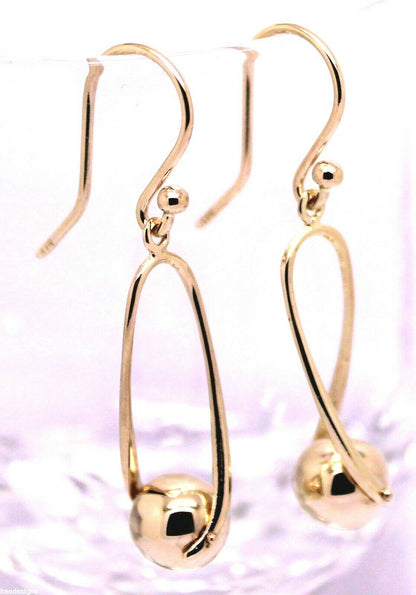 Kaedesigns, 9ct Yellow Or White Or Rose Gold  Hook Gold 8mm Ball Drop Earring