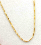 Genuine 9ct Yellow or Rose Gold Curb Kerb Necklace / Chain 5.1grams 60cm