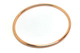 18ct 18kt FULL SOLID Heavy Yellow, Rose or White gold 3mm wide GOLF bangle 65mm inside diameter
