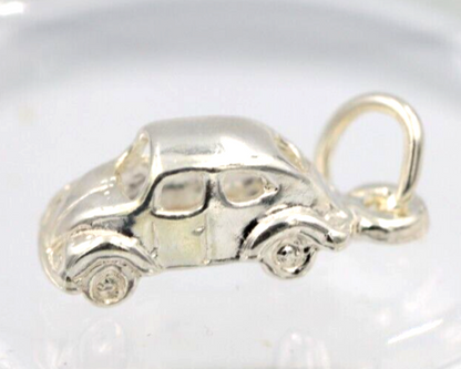 Genuine Sterling Silver 925 3D Car Automobile Pendant or Charm