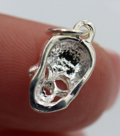 Genuine Sterling Silver 925 Skull Pendant / Charm