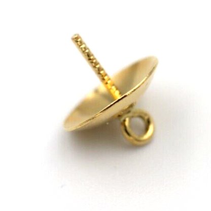 Kaedesigns Genuine 9ct Yellow Gold 8mm Diameter Pendant or Pearl Cup