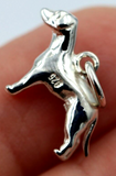 Genuine New Sterling Silver Solid Dog Pendant Or Charm