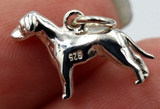 Genuine New Sterling Silver Solid Dog Pendant Or Charm