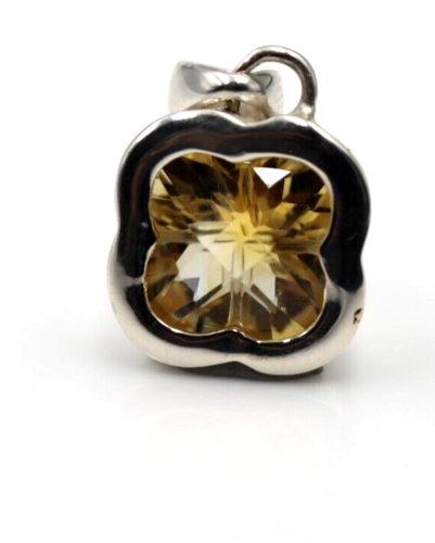 Kaedesigns New Sterling Silver 925 Clover Citrine Pendant / Charm - Free post