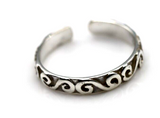 Kaedesigns New Genuine Sterling Silver Swirl Toe Ring *Free Post in oz