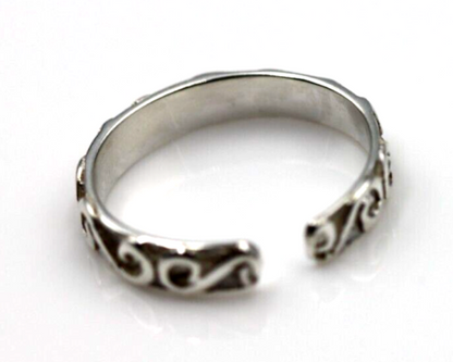 Kaedesigns New Genuine Sterling Silver Swirl Toe Ring