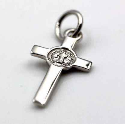 Genuine Full Solid New 9ct 9K Yellow, Rose or White Gold Catholic Crucifix Cross Pendant