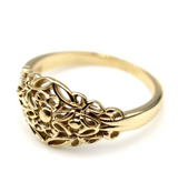 Size I Kaedesigns New Genuine 9ct Yellow, Rose or White Gold 8mm Filigree Ring