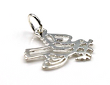 925 Sterling Silver Peace Dove with Olive Branch Charm Or Pendant *Free in oz