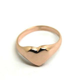 Kaedesigns, New Genuine New Solid 9ct Yellow, Rose or White Gold Heart Signet Ring Size J 1/2